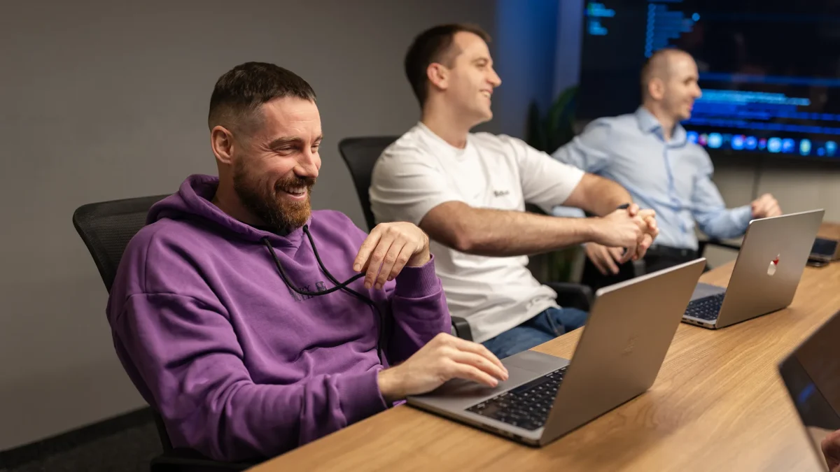 image of colleagues working