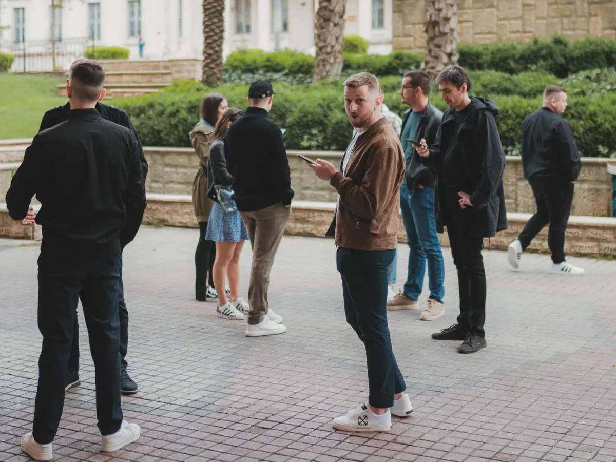 image of colleagues working